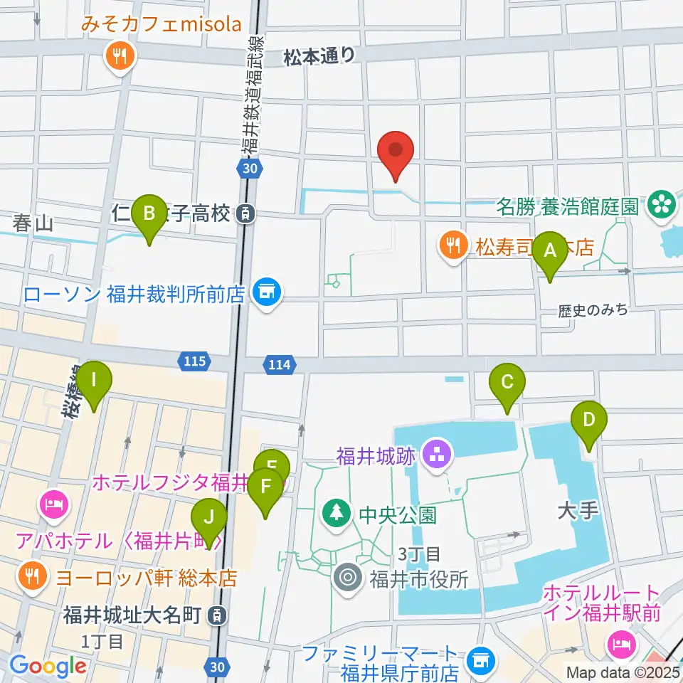 片山ピアノ調律所周辺のホテル一覧地図