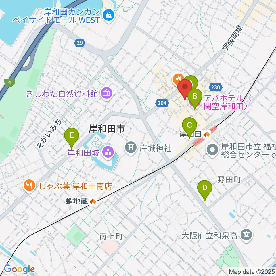 ウクレレショップ オハナ周辺のホテル一覧地図