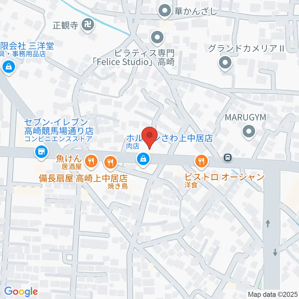 ミュージカルボックス周辺のホテル一覧地図