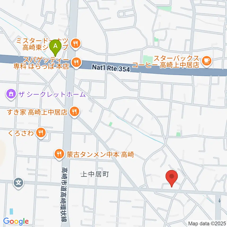 ミュージカルボックス周辺のホテル一覧地図