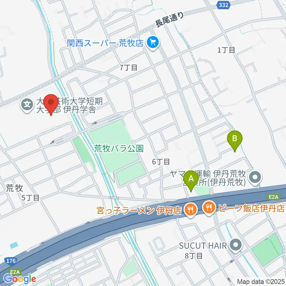 大阪芸術大学短期大学部メディア・芸術学科周辺のホテル一覧地図