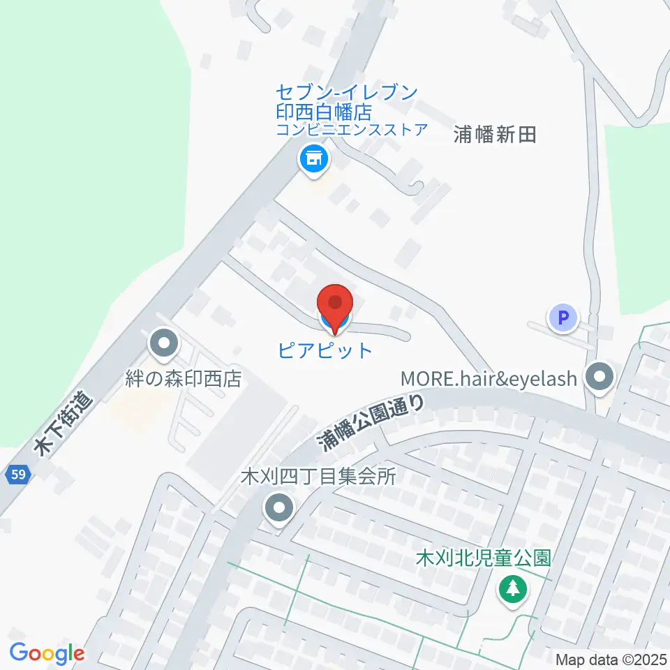 ピアピット周辺のホテル一覧地図