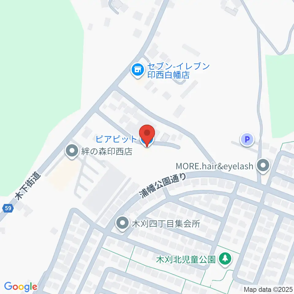 ピアピット周辺のホテル一覧地図