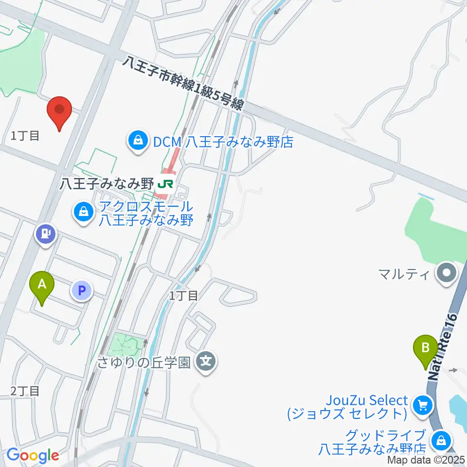 宮地楽器 八王子みなみ野センター周辺のホテル一覧地図