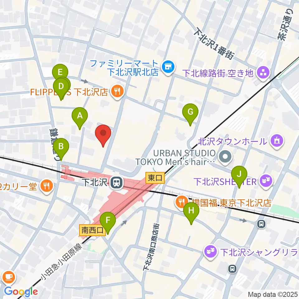 川上楽器 下北沢センター周辺のホテル一覧地図