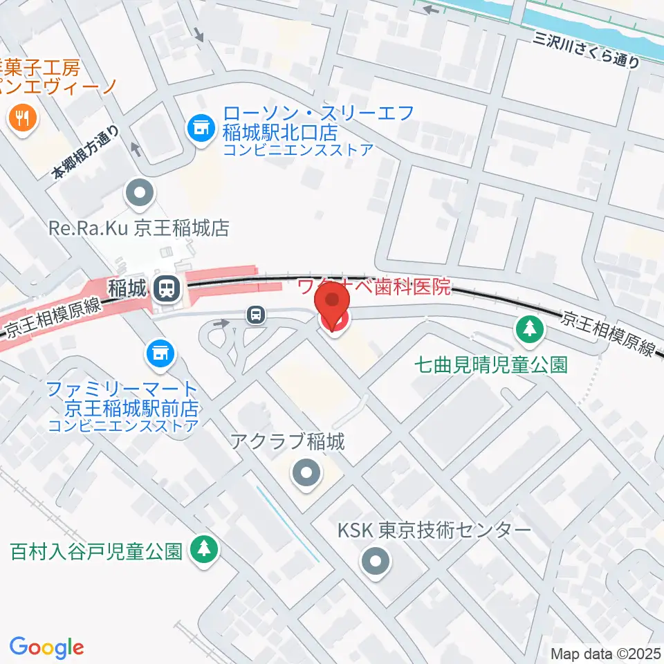 川上楽器 稲城センター周辺のホテル一覧地図
