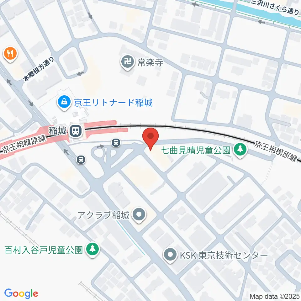 川上楽器 稲城センター周辺のホテル一覧地図