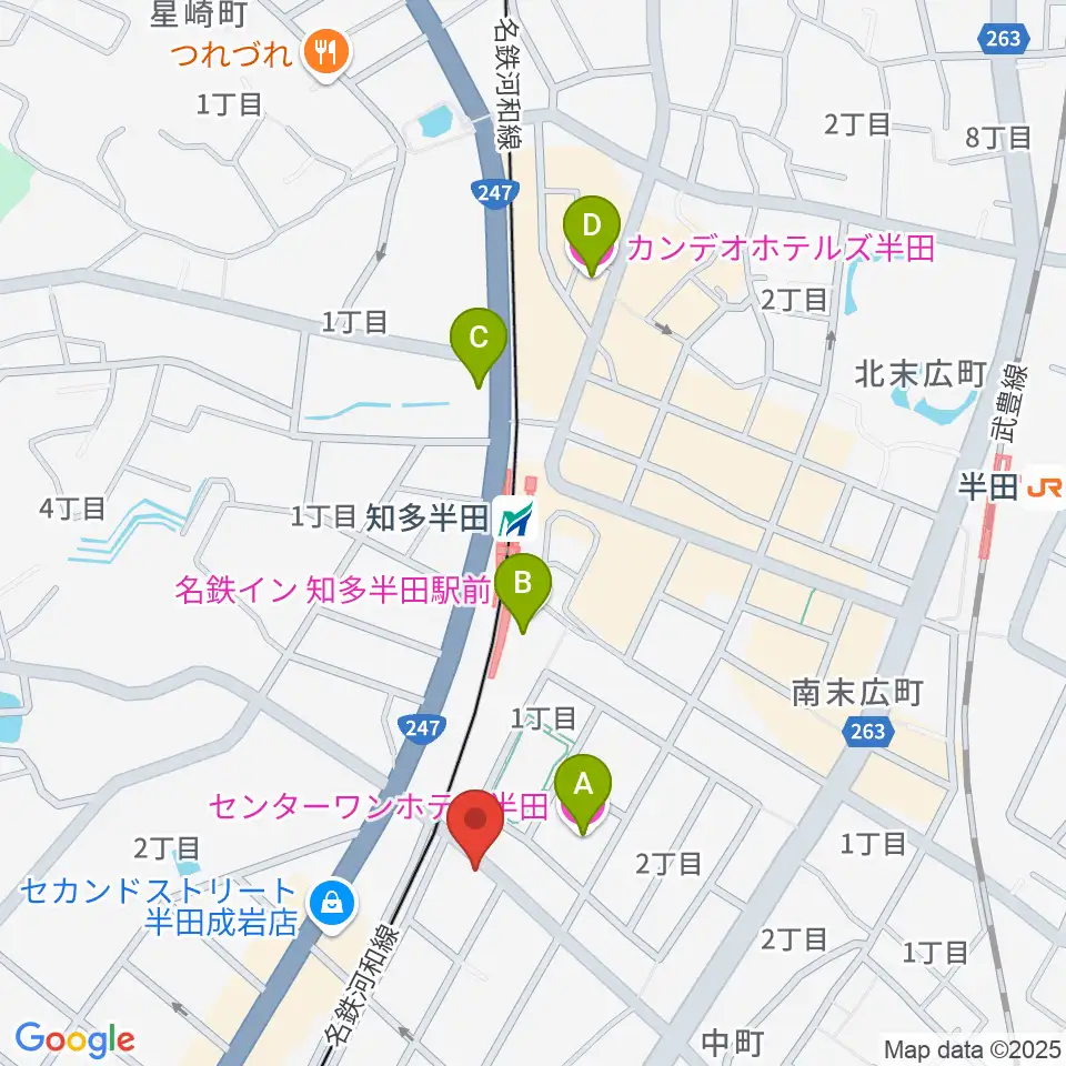 山本楽器周辺のホテル一覧地図