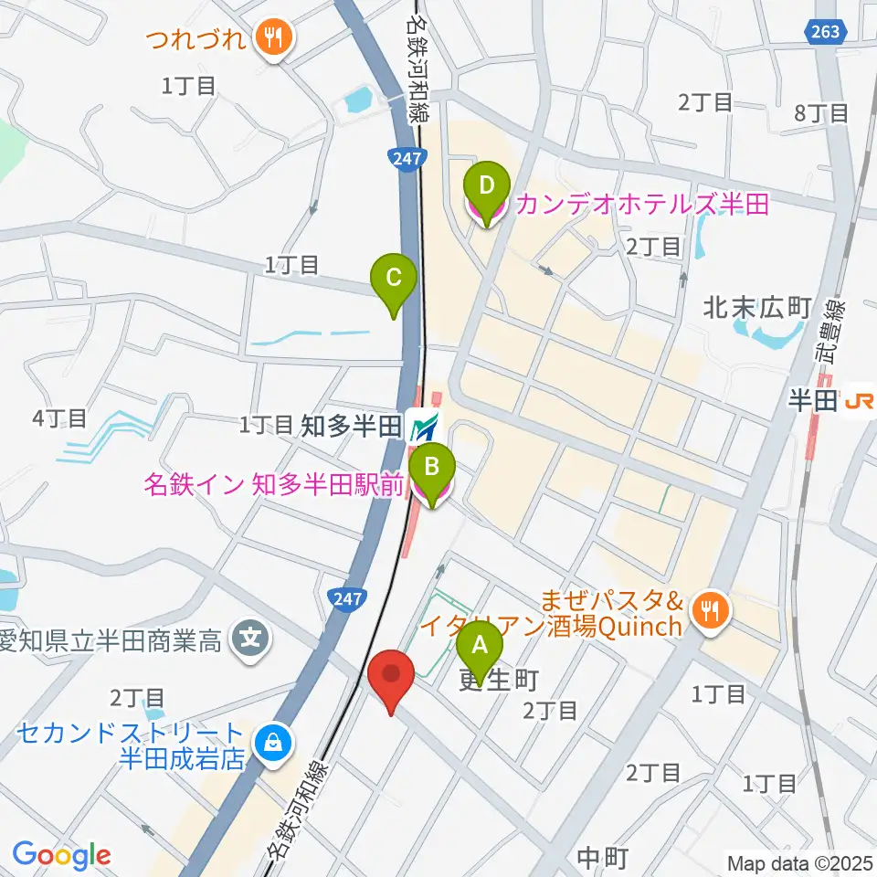 山本楽器周辺のホテル一覧地図