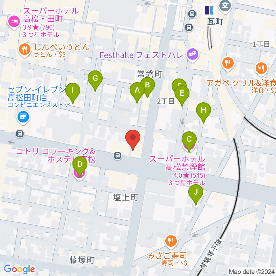 studio SUMUS周辺のホテル一覧地図