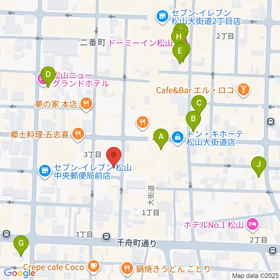 スタジオ OWL周辺のホテル一覧地図