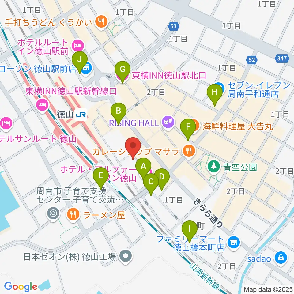 株式会社シンフォニー周辺のホテル一覧地図