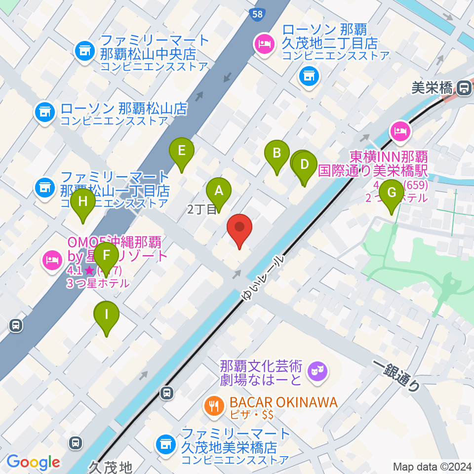 電波堂劇場周辺のホテル一覧地図