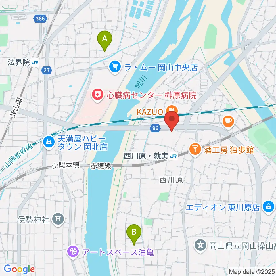 ラッシュミュージックアカデミー周辺のホテル一覧地図