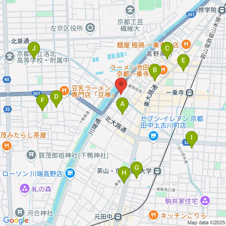 ギターランド フルアップ周辺のホテル一覧地図