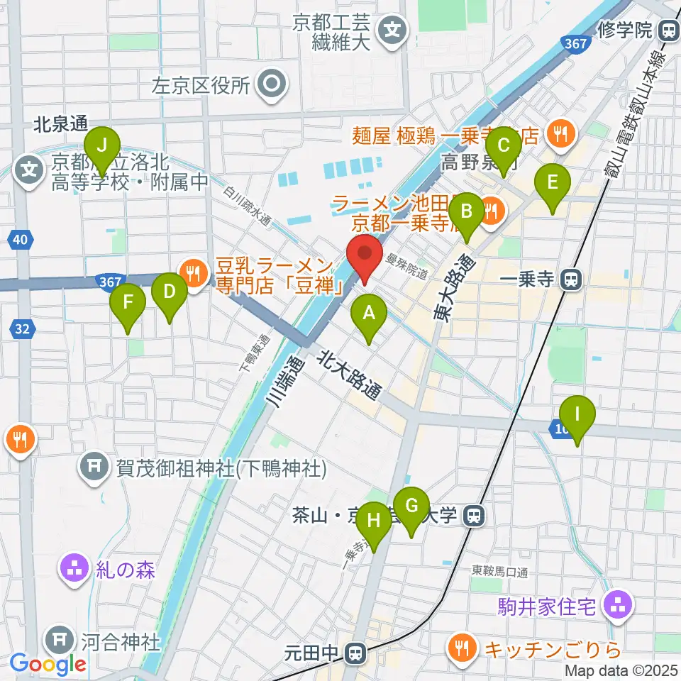ギターランド フルアップ周辺のホテル一覧地図