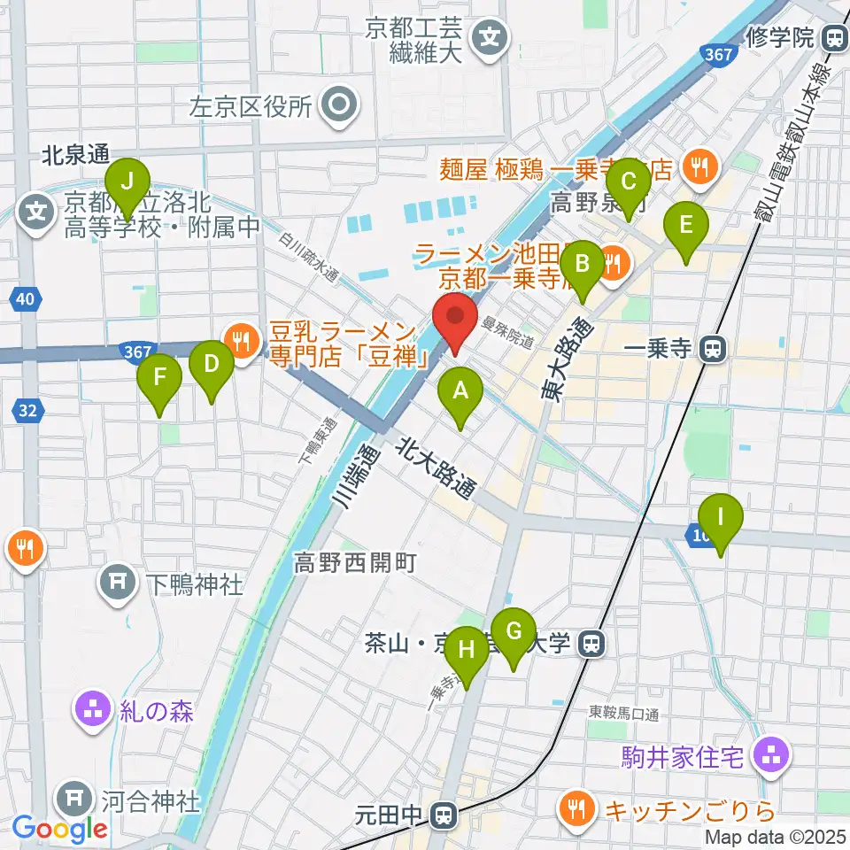 ギターランド フルアップ周辺のホテル一覧地図
