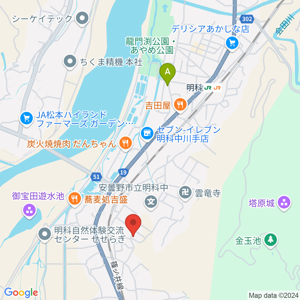 ミュージックストーン周辺のホテル一覧地図