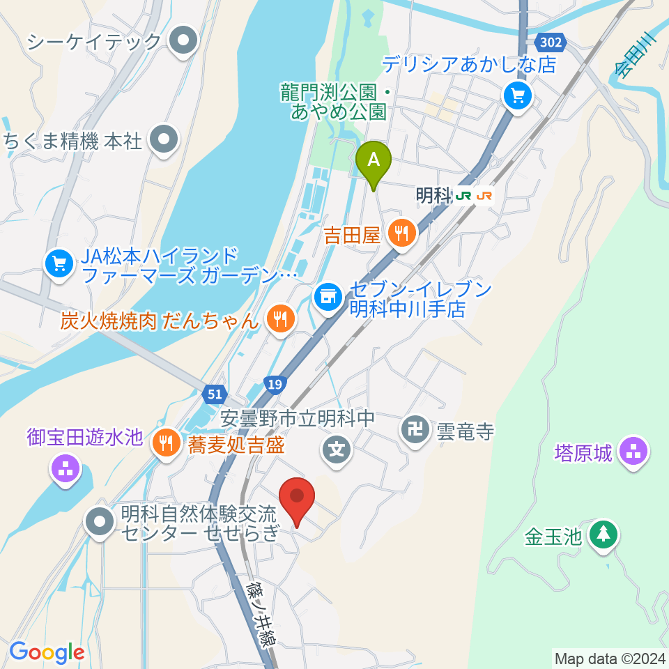 ミュージックストーン周辺のホテル一覧地図