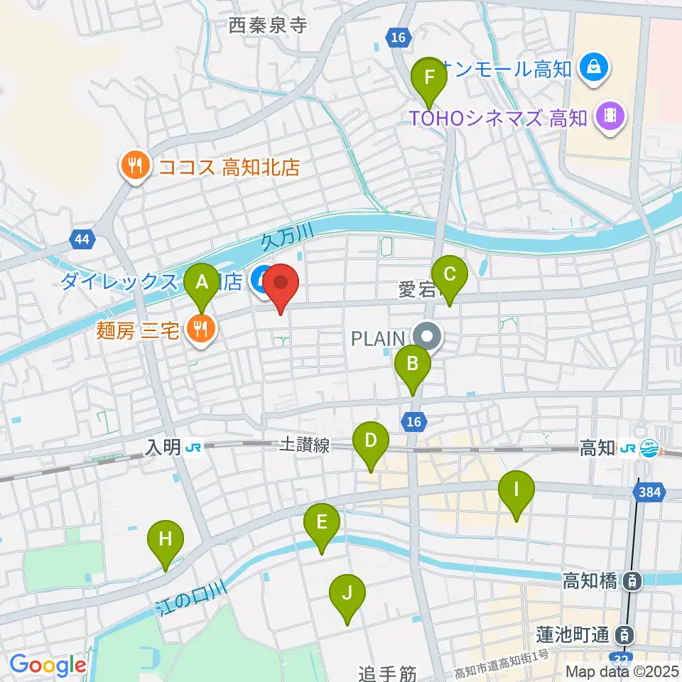 キャラバンサライ スタジオ周辺のホテル一覧地図