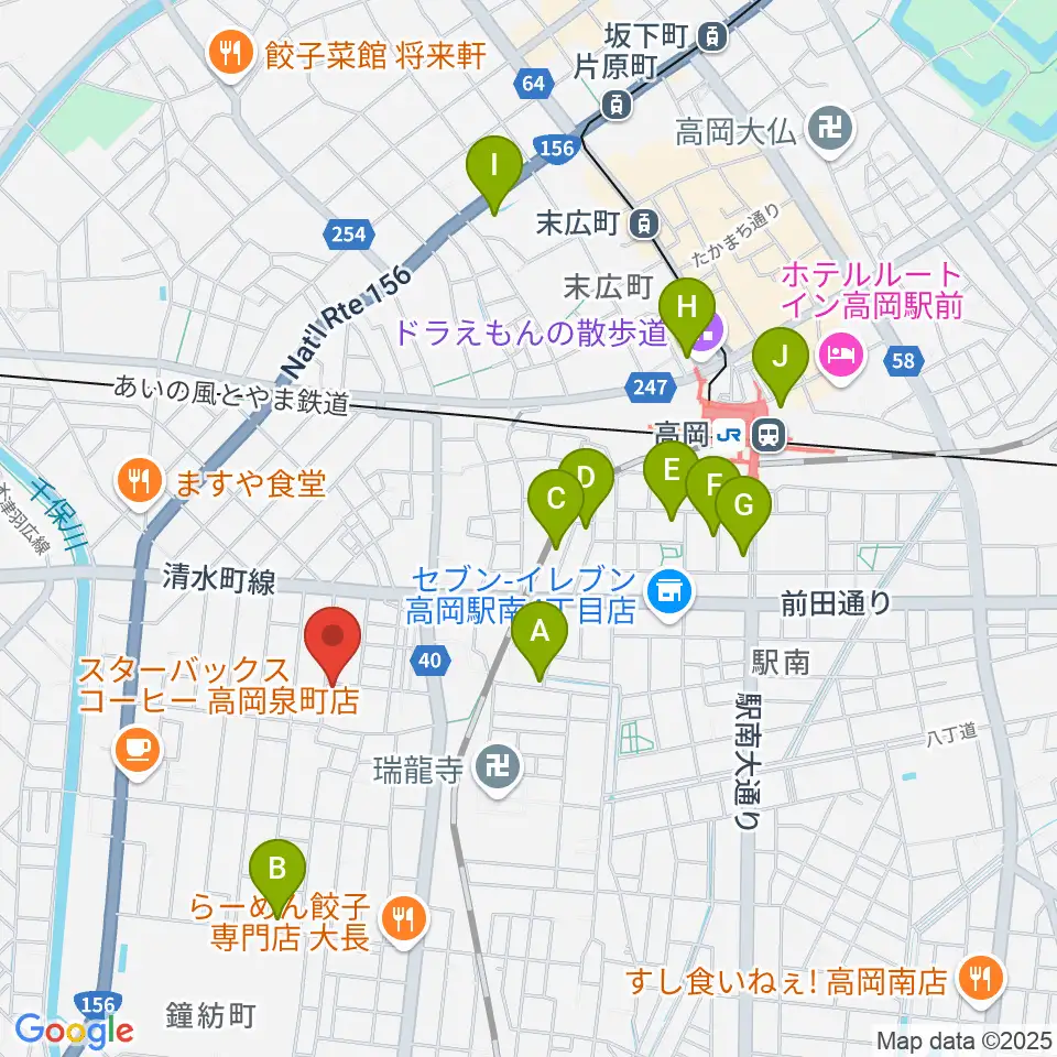 管楽器専門店ウィンズラボ周辺のホテル一覧地図