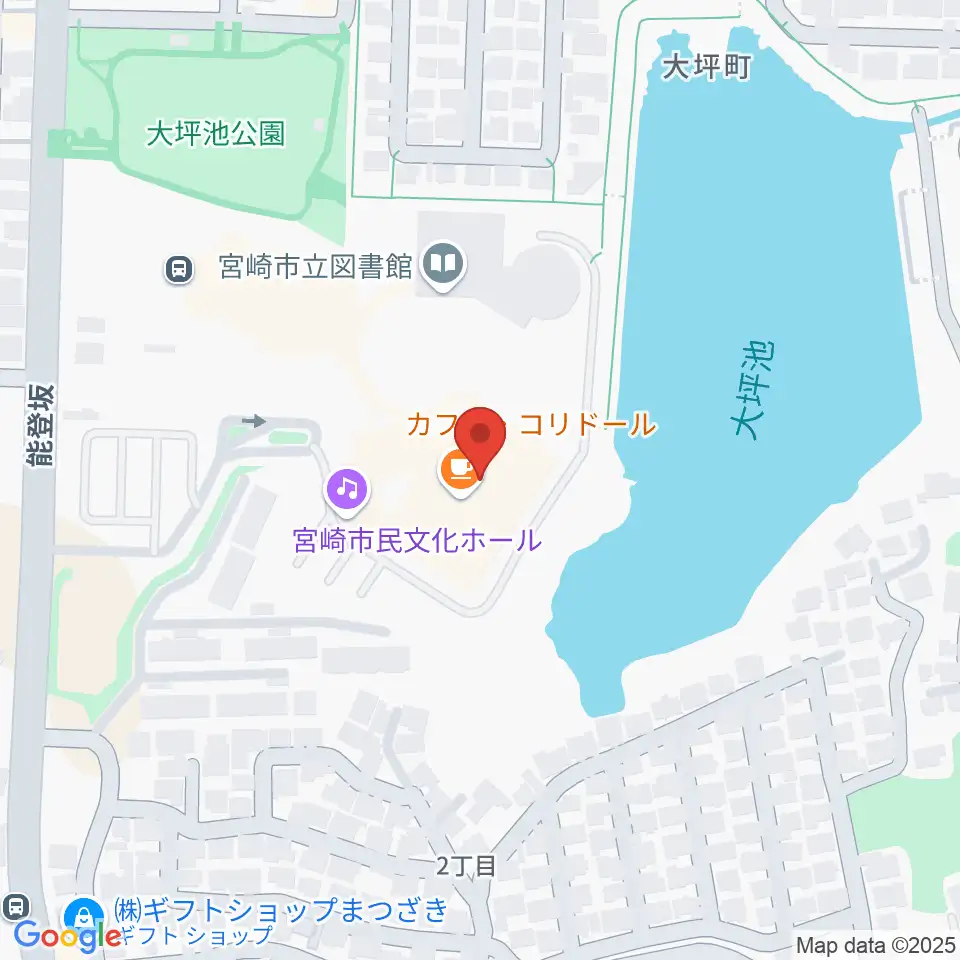 宮崎市民文化ホール周辺のホテル一覧地図