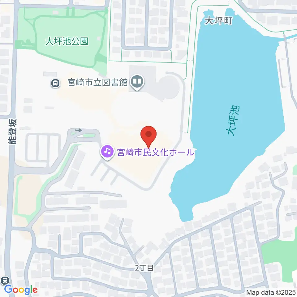 宮崎市民文化ホール周辺のホテル一覧地図