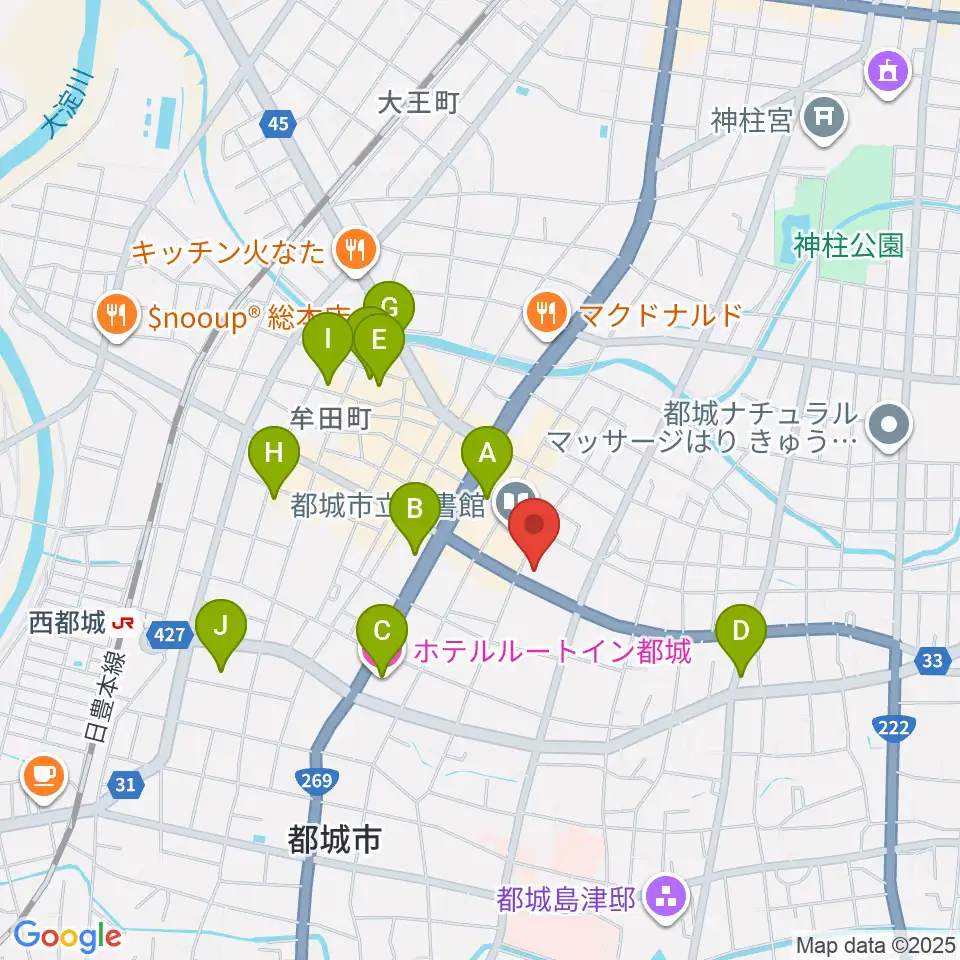 ウエルネス交流プラザ周辺のホテル一覧地図
