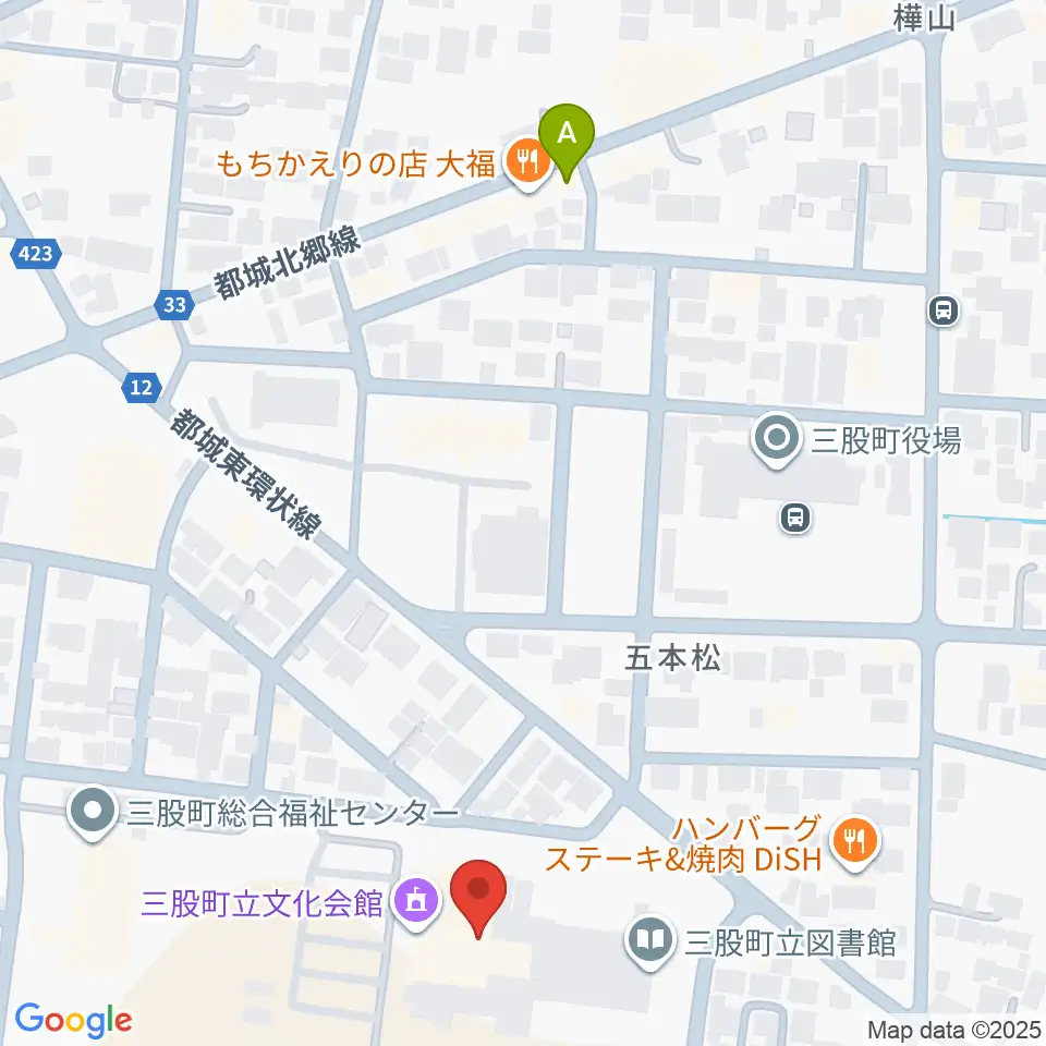 三股町立文化会館周辺のホテル一覧地図