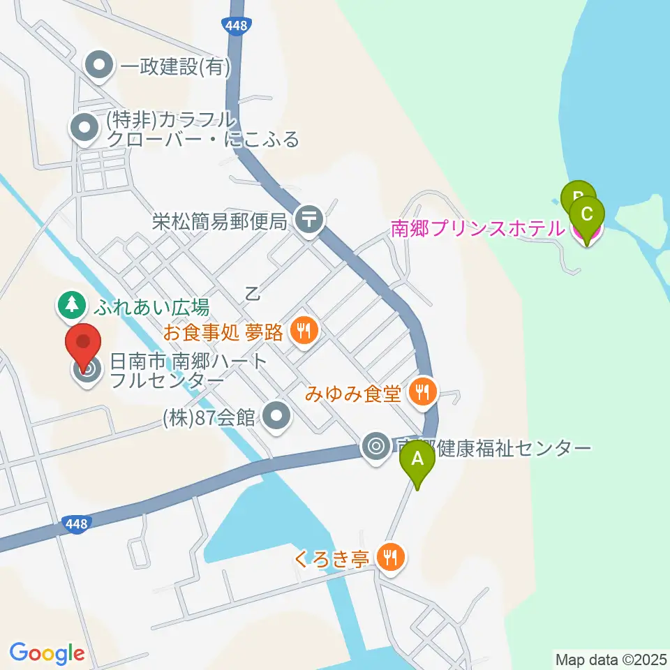 日南市南郷ハートフルセンター周辺のホテル一覧地図