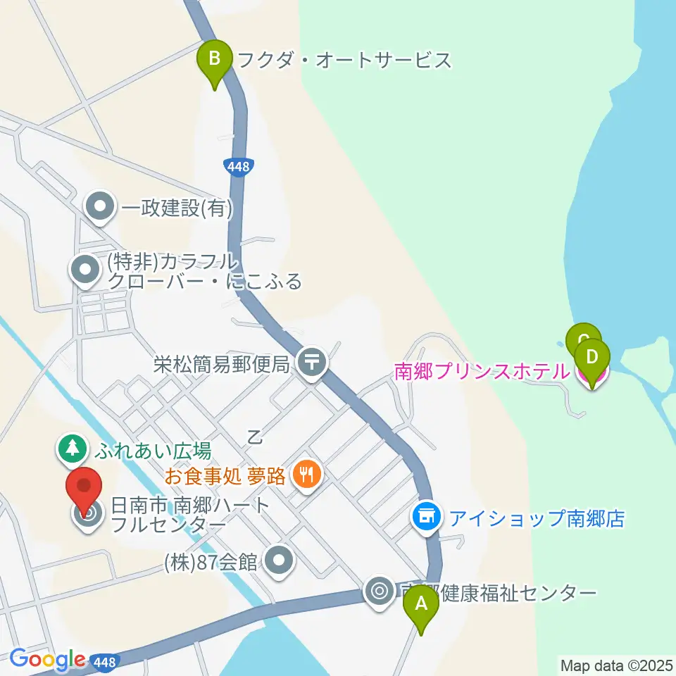日南市南郷ハートフルセンター周辺のホテル一覧地図
