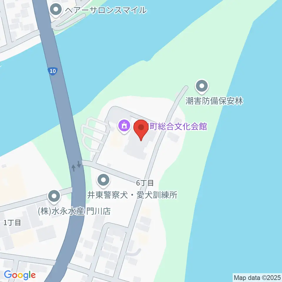 門川町総合文化会館周辺のホテル一覧地図