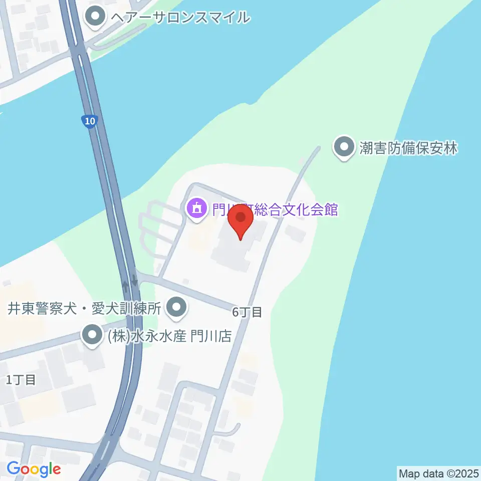 門川町総合文化会館周辺のホテル一覧地図
