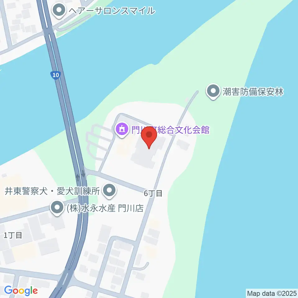 門川町総合文化会館周辺のホテル一覧地図