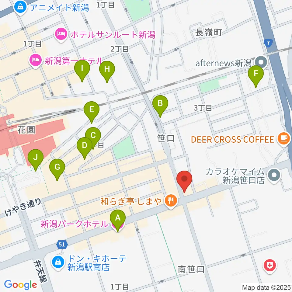 桐朋 子供のための音楽教室 新潟教室周辺のホテル一覧地図