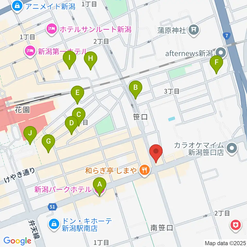 桐朋 子供のための音楽教室 新潟教室周辺のホテル一覧地図