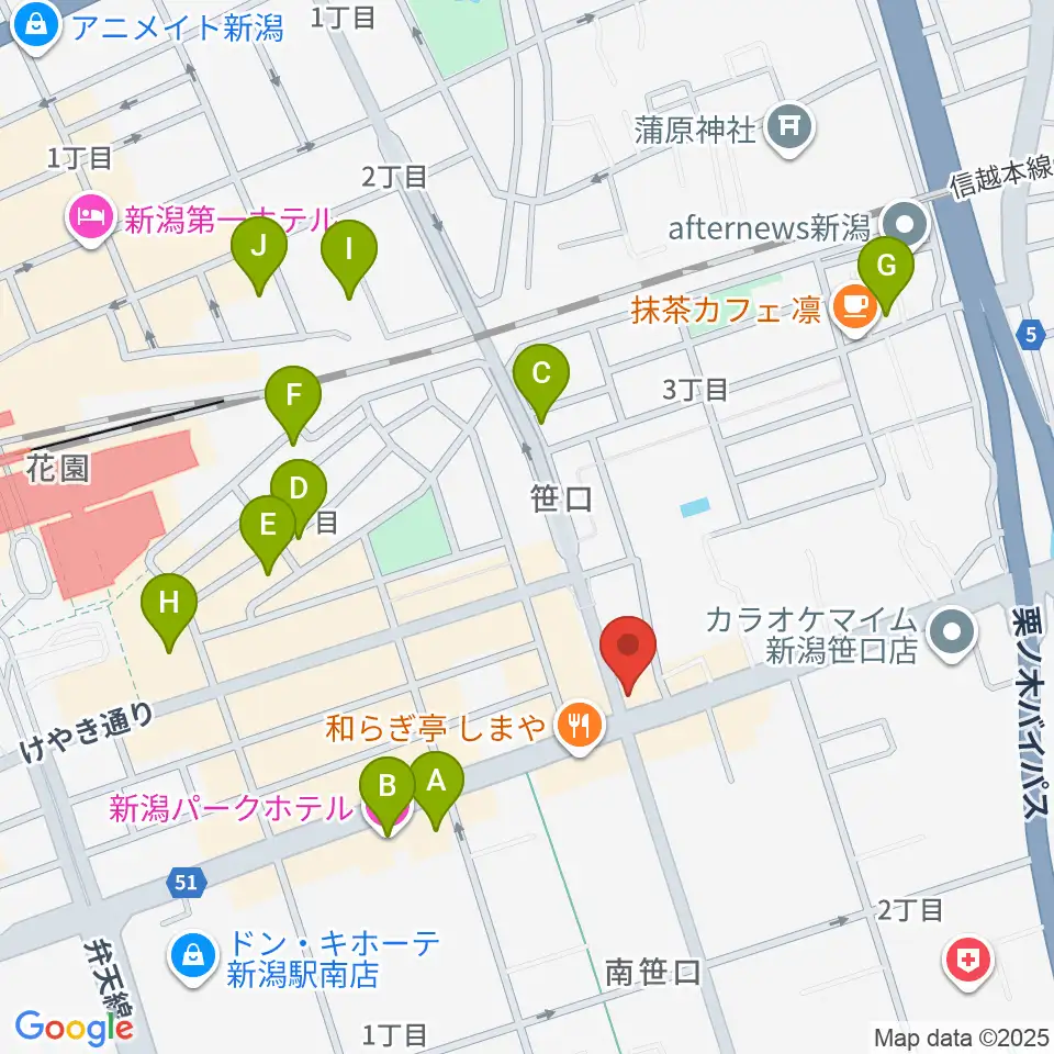 桐朋 子供のための音楽教室 新潟教室周辺のホテル一覧地図