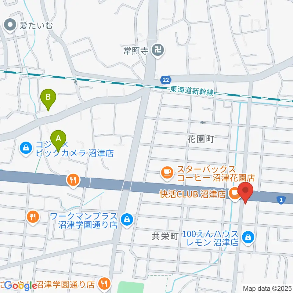桐朋 子供のための音楽教室 富士教室周辺のホテル一覧地図