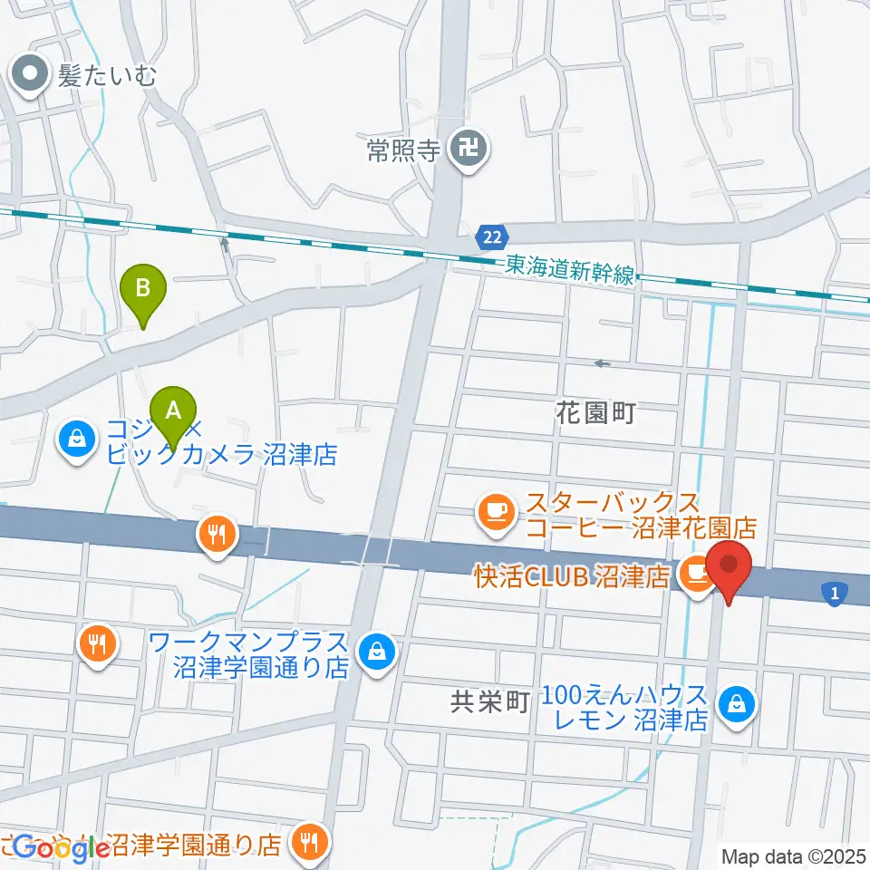 桐朋 子供のための音楽教室 富士教室周辺のホテル一覧地図