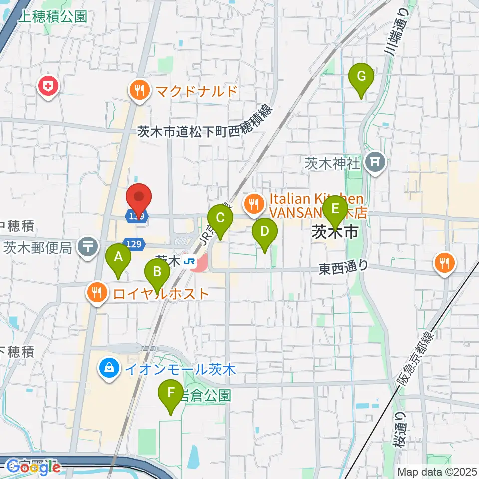 桐朋 子供のための音楽教室 茨木教室周辺のホテル一覧地図