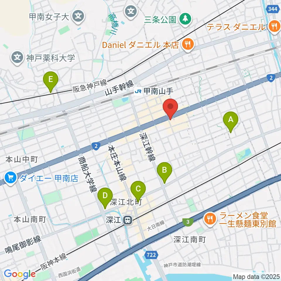 zing music周辺のホテル一覧地図