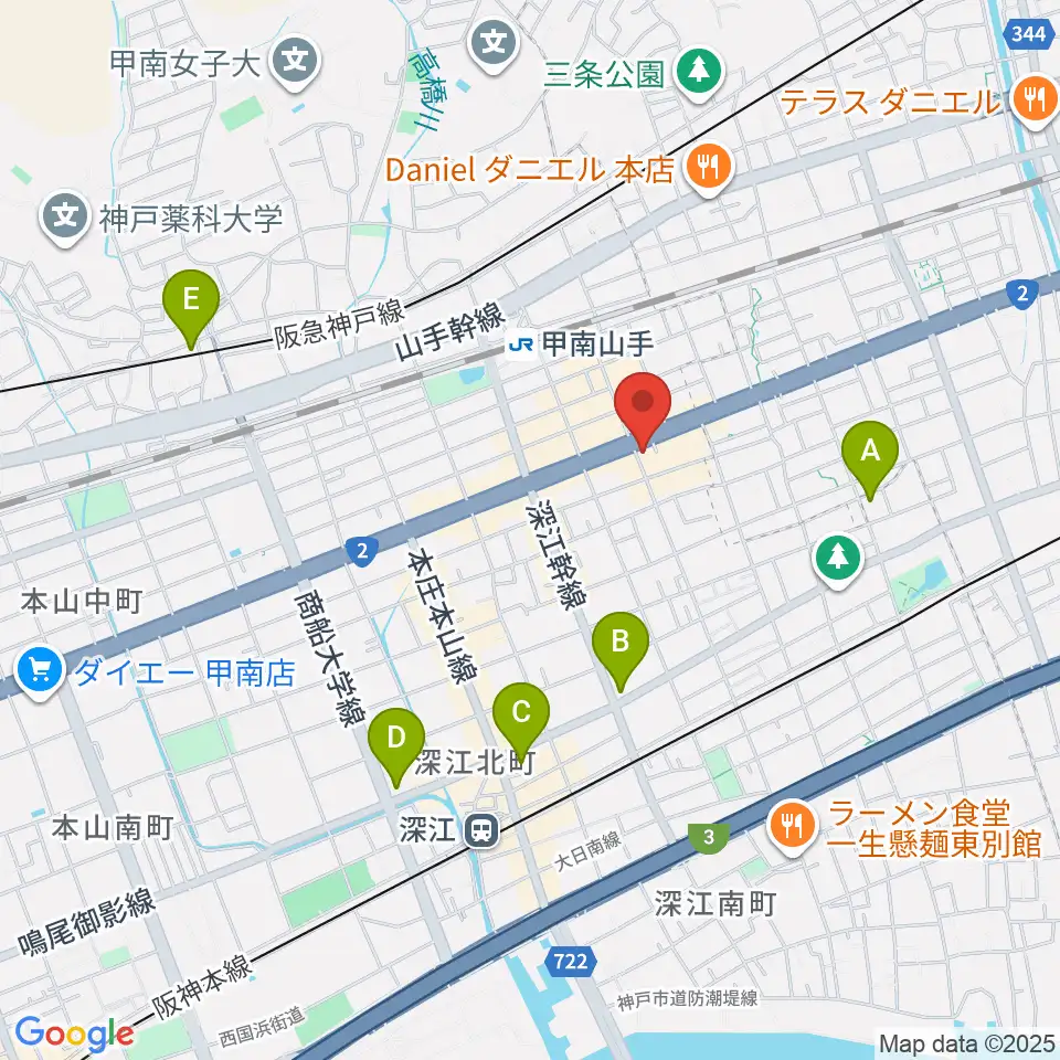 zing music周辺のホテル一覧地図