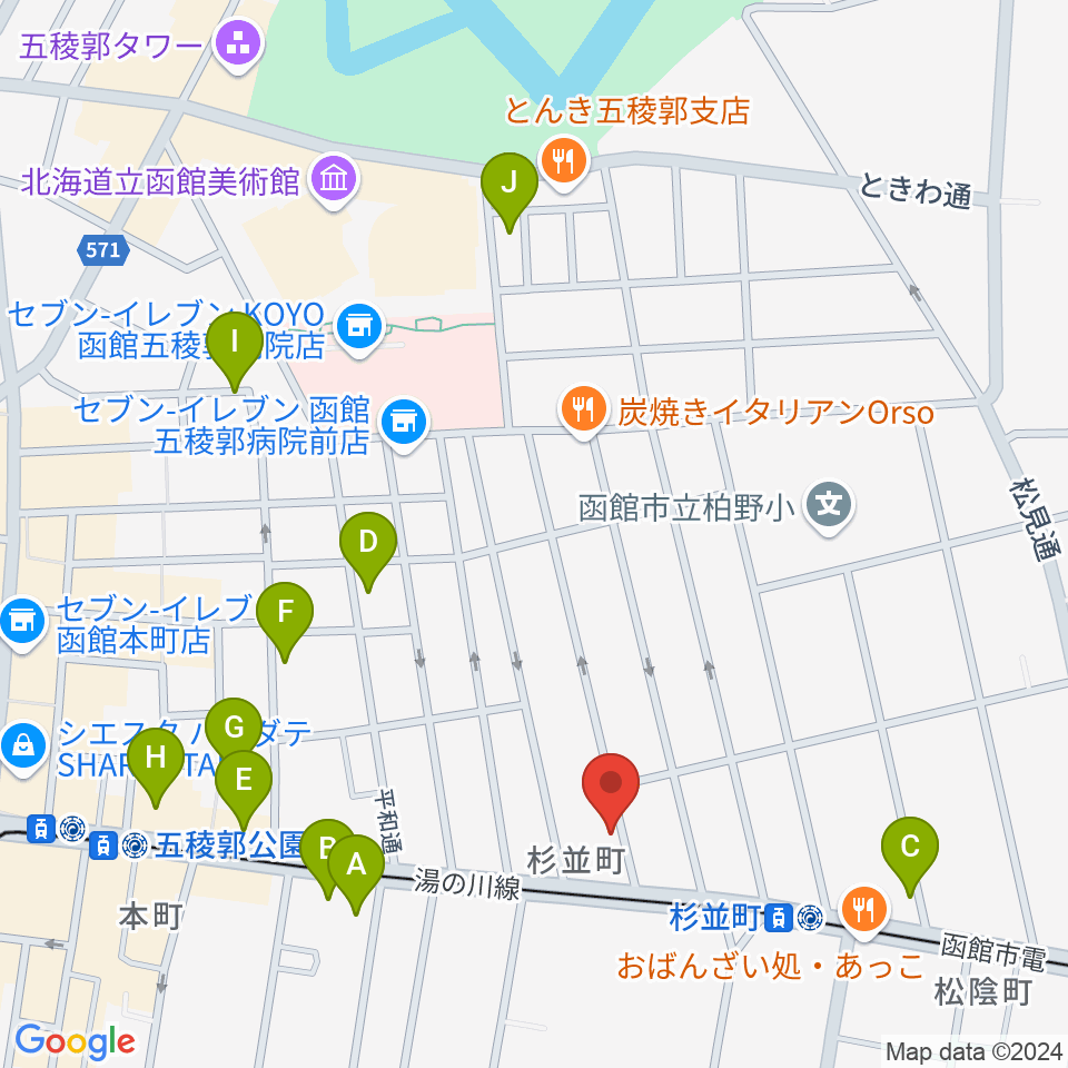 サウンドパパ周辺のホテル一覧地図