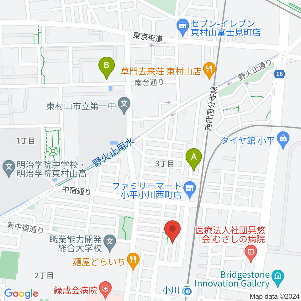 小川 STUDIO M周辺のホテル一覧地図
