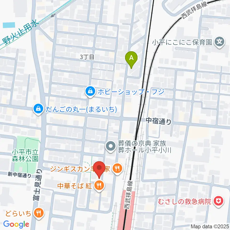 Studio M周辺のホテル一覧地図