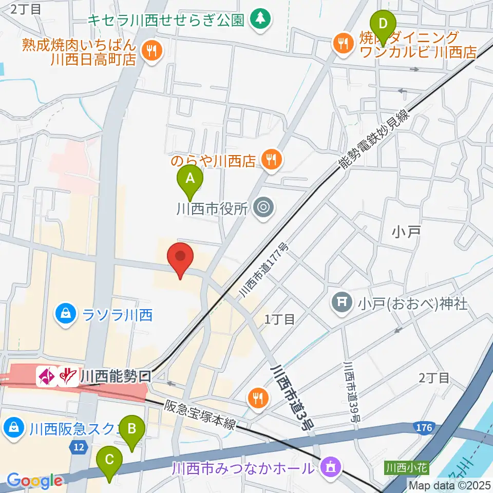 スタジオループ周辺のホテル一覧地図