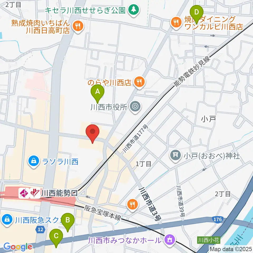 スタジオループ周辺のホテル一覧地図