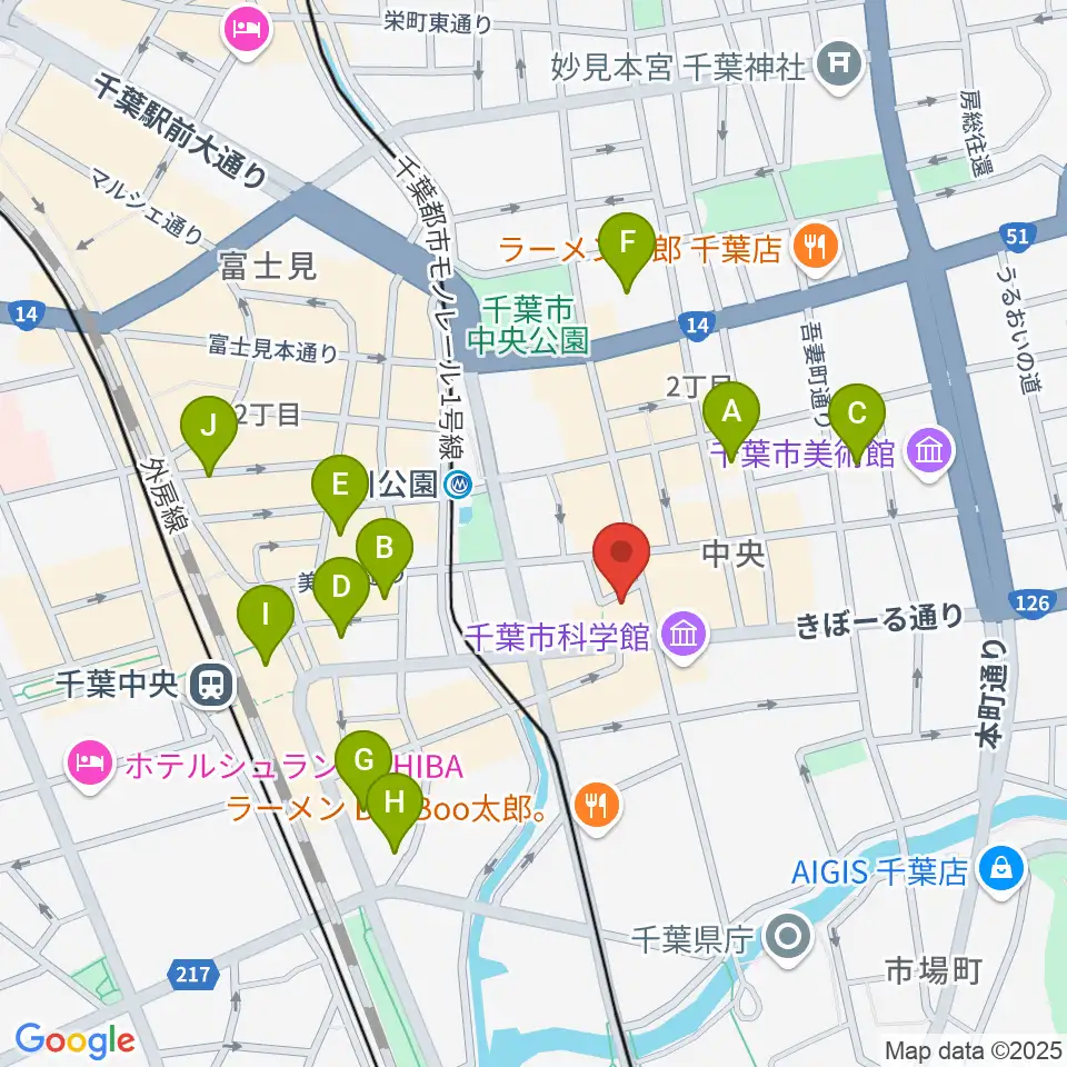 千葉スターナイト周辺のホテル一覧地図