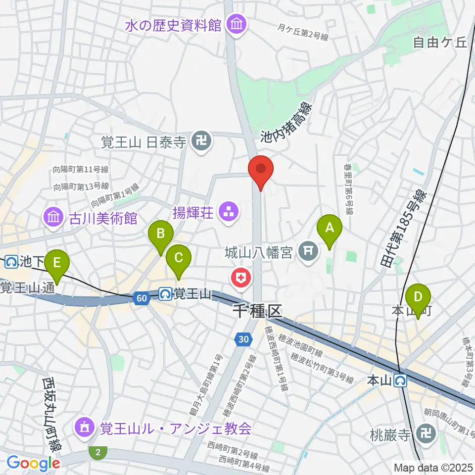 music studio blue周辺のホテル一覧地図
