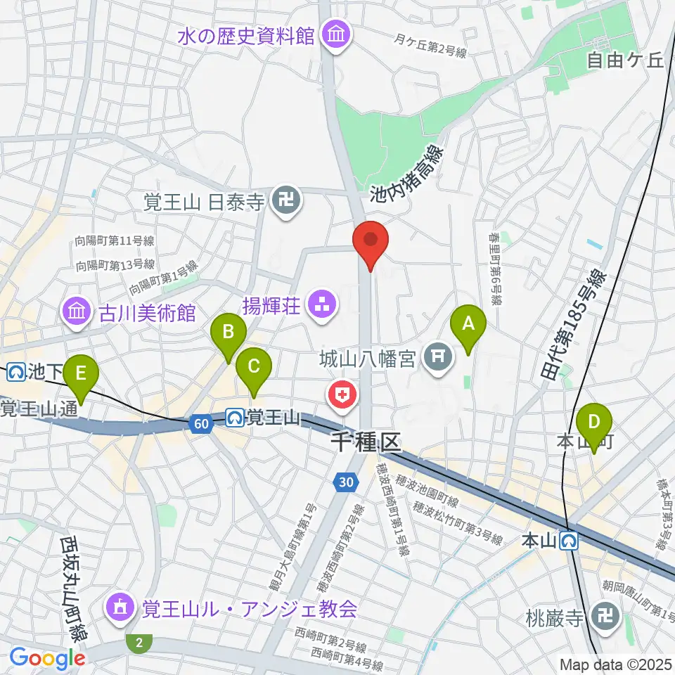 music studio blue周辺のホテル一覧地図